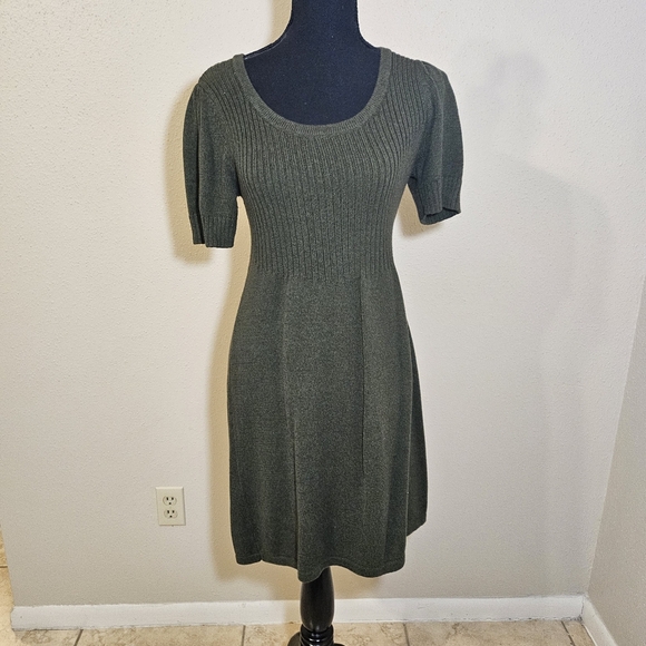 Cato Olive Green Knit Midi Dress - Picture 1 of 3